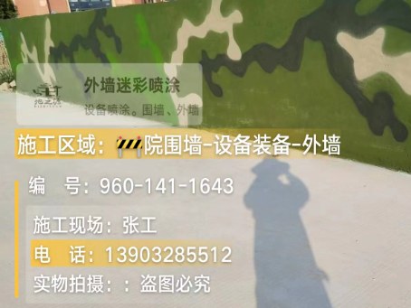 延庆 迷彩漆喷涂价格（按平方米计费）